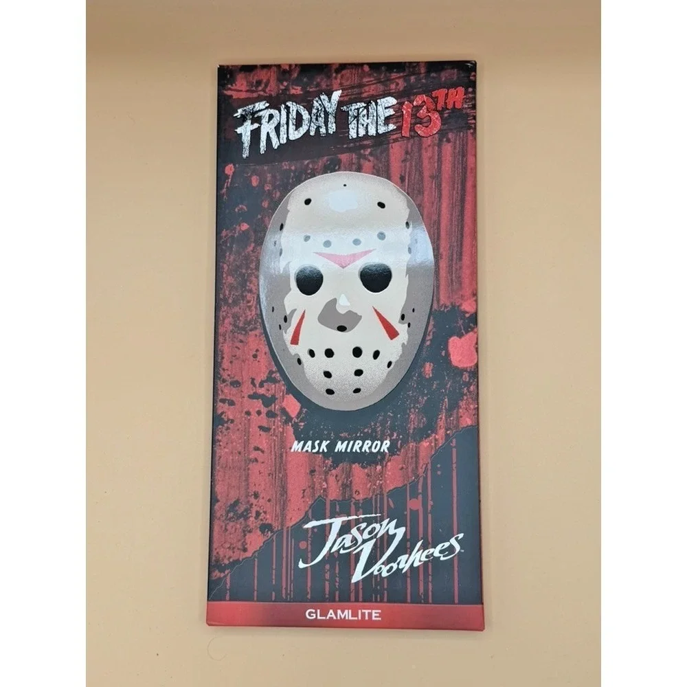 Glamlite Friday the 13th Jason Voorhees Mask Mirror Horror Collectible Boxed